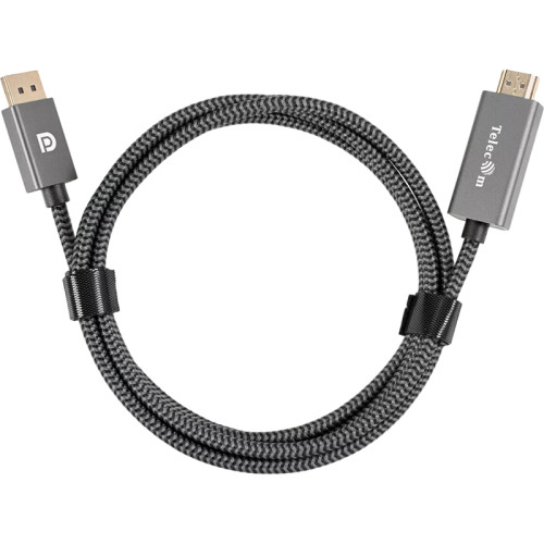 Кабель/ Кабель DisplayPort M-> HDMI M 4K@60Hz 1.8m Telecom,оплетка (TA561M-1.8M)