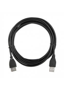 Кабель ACD-U2AAF-30L  ACD-U2AAF-30L  USB 2.0, A male - A feмale, ТТХ:  ACD-U2AAF-30L  (7/0.12BC+PE)*1P+(7/0.12BC+PE)*2C+7/0.12BC+AL+PVC OD4.0, Черный, 3м (742064)