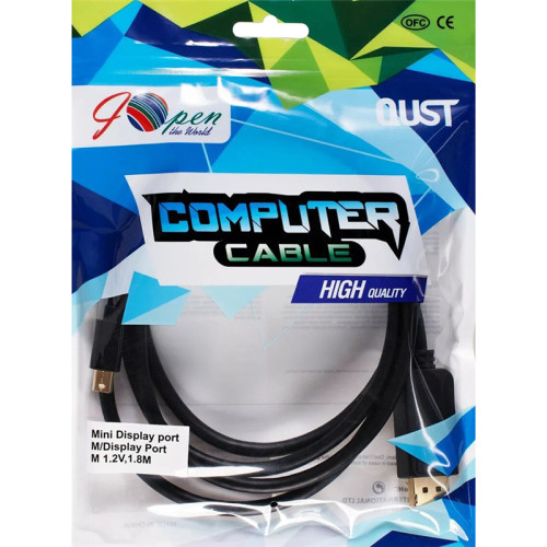 Кабель/ Кабель Mini DisplayPort M -> Display Port M 4K*60 Hz 1,8м iOpen (Aopen/Qust) <ACG682-1.8M> Кабель/ Кабель Mini DisplayPort M -> Display Port M 4K*60 Hz 1,8м iOpen (Aopen/Qust) <ACG682-1.8M>