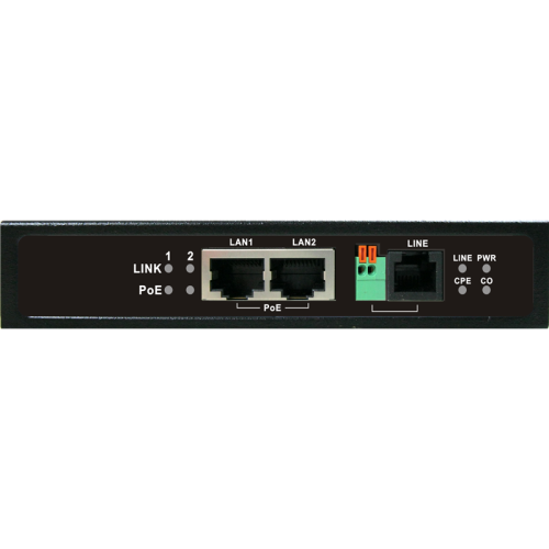 Удлинитель/ OSNOVO Удлинитель Ethernet (VDSL) на 2 порта до 3000м с функцией PoE Удлинитель/ OSNOVO Удлинитель Ethernet (VDSL) на 2 порта до 3000м с функцией PoE