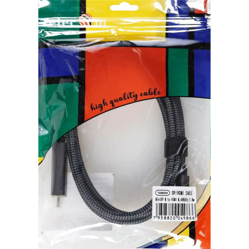 Кабель/ Кабель miniDisplayPort M-> HDMI M 4K@60Hz 1.8m Telecom,оплетка (TA562M-1.8M) Кабель/ Кабель miniDisplayPort M-> HDMI M 4K@60Hz 1.8m Telecom,оплетка (TA562M-1.8M)