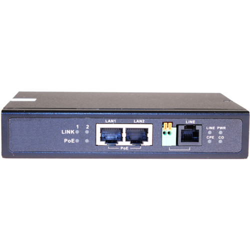Удлинитель/ OSNOVO Удлинитель Ethernet (VDSL) на 2 порта до 3000м с функцией PoE Удлинитель/ OSNOVO Удлинитель Ethernet (VDSL) на 2 порта до 3000м с функцией PoE