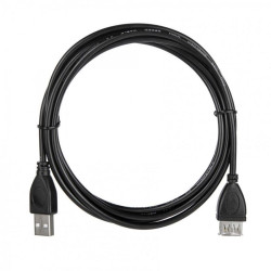 Кабель ACD-U2AAF-20L  ACD-U2AAF-20L  USB 2.0, A male - A feмale, ТТХ:  ACD-U2AAF-20L  (7/0.12BC+PE)*1P+(7/0.12BC+PE)*2C+7/0.12BC+AL+PVC OD4.0, Черный, 2м (742057)