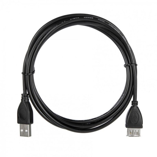 Кабель ACD-U2AAF-20L  ACD-U2AAF-20L  USB 2.0, A male - A feмale, ТТХ:  ACD-U2AAF-20L  (7/0.12BC+PE)*1P+(7/0.12BC+PE)*2C+7/0.12BC+AL+PVC OD4.0, Черный, 2м (742057)