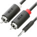 Greenconnect Кабель-переходник аудио 20.0m jack 3,5mm / 2 х RCA , черный, M/M, GCR-51731 Greenconnect Кабель-переходник аудио 20.0m jack 3,5mm / 2 х RCA , черный, M/M, GCR-51731