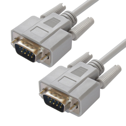 Greenconnect Кабель COM RS-232 порта соединительный 4 m GCR-DB9CM2M-4m, 9M / 9M Premium, серый