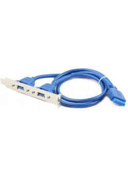 Кабель Gembird Планка CC-USB3-RECEPTACLE Gembird в сист блок 2xUSB 3.0/20pin мат.платы   (080750)