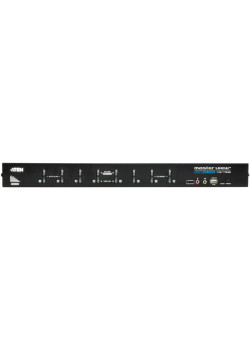 Переключатель, электрон., KVM+Audio,  1 user USB+DVI => 8 cpu USB+DVI, со  шнурами USB DVI-D 2x1.8м., 1920x1200 DVI Single Link/2048x1536 VGA, 1U 19