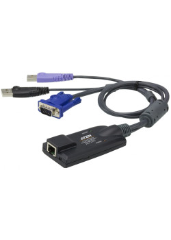 Модуль удлинителя, SVGA+KBD+MOUSE USB 2.0+AUDIO,  50 метр., для подкл. комплекта перключат. KN2124v/KN2140v/KN4124v/KN4140v, макс.разреш. 1920х1200, RJ45+HD-DB15+USB A-тип+2xMINI JACK, Female+4xMale, без Б.П.,(Virtual Media DDC2B)/ USB Virtual Media KVM A