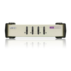 4-х порт. переключатель, электрон., KVM, 1 user PS2/USB+VGA => 4 cpu PS2/USB+VGA, со шнурами PS2/USB 2х1.2+2х1.8м., 2048x1536, настол., без OSD, некаскад./ CUBIQ 4 PORT USB & PS/2 KVM SWITCH