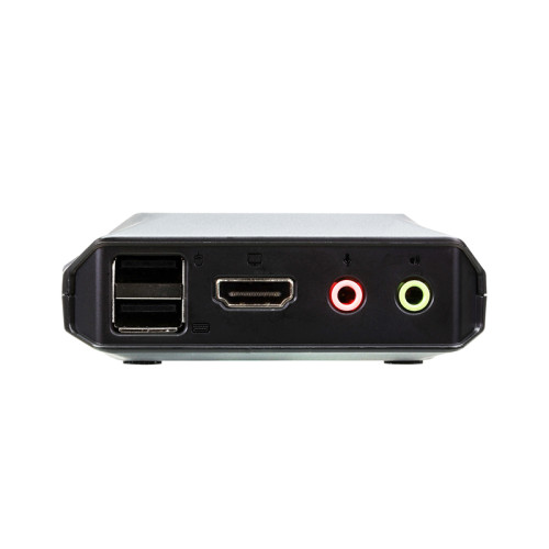 KVM-переключатель ATEN CS22H [CS22H-AT] кабельный, 2 порта, USB, 4K HDMI, пульт удаленного переключения порта/ 2 PORT USB HDMI  KVM SWITCH