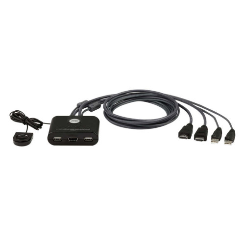 Переключатель 2-Port USB FHD HDMI KVM Switch [CS22HF]