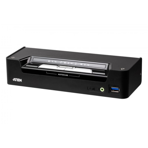 KVM переключатель ATEN CS1953-AT настольный 3-портовый гибридный DisplayPort USB 3.1  без адаптера питания/ 3-Port USB-C DisplayPort KVMP Switch
