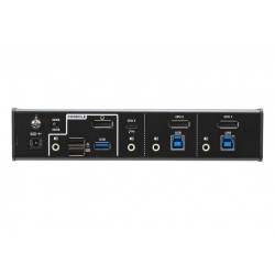 KVM переключатель ATEN CS1953-AT настольный 3-портовый гибридный DisplayPort USB 3.1  без адаптера питания/ 3-Port USB-C DisplayPort KVMP Switch