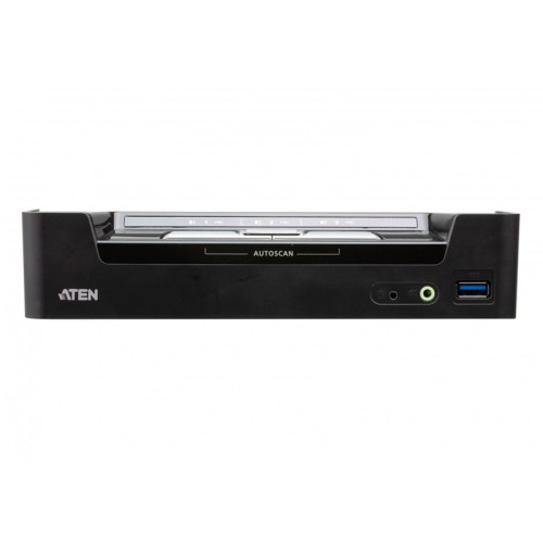 KVM переключатель ATEN CS1953-AT настольный 3-портовый гибридный DisplayPort USB 3.1  без адаптера питания/ 3-Port USB-C DisplayPort KVMP Switch