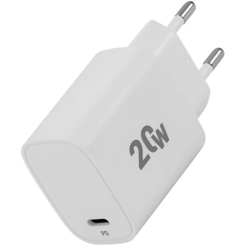 Сетевое зар./устр. Digma DGW2C 20W 3A (PD) USB-C универсальное белый (DGW2C0F010WH)