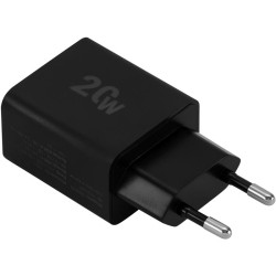 Сетевое зар./устр. Digma DGW2D 20W 3A+1A (PD+QC) USB-C/USB-A универсальное черный (DGW2D0F110BK)