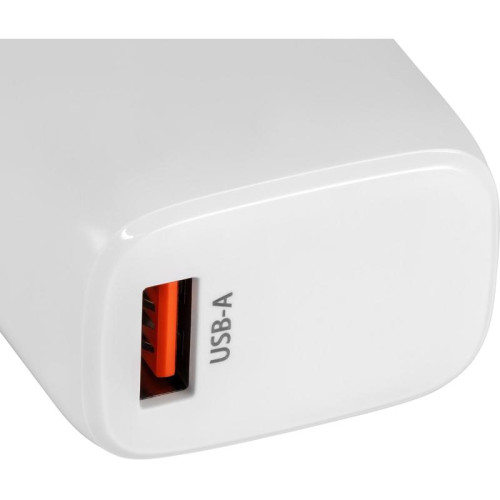 Сетевое зар./устр. Buro BUWG1 18W 3A (QC) USB-A универсальное белый (BUWG18P100WH)