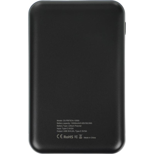 Мобильный аккумулятор Cactus CS-PBFSOA-10000 10000mAh 22.5W 4.5A USB-A/USB-C черный