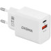 Сетевое зар./устр. Digma DGW2D 20W 3A+1A (PD+QC) USB-C/USB-A универсальное белый (DGW2D0F110WH) Сетевое зар./устр. Digma DGW2D 20W 3A+1A (PD+QC) USB-C/USB-A универсальное белый (DGW2D0F110WH)
