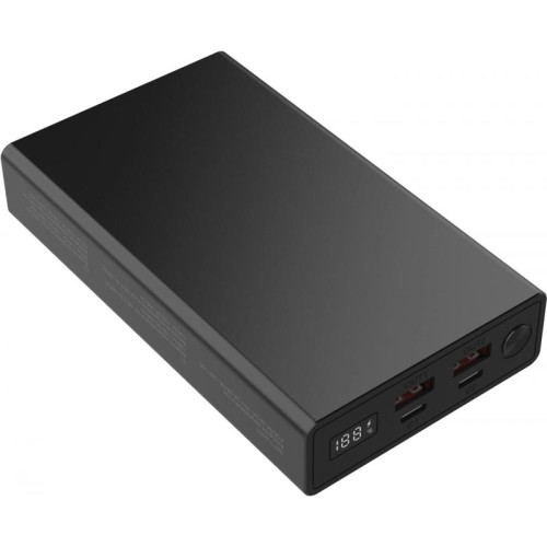 Мобильный аккумулятор Digma DGPD100WA 20000mAh QC3.0/PD3.0 100W 5A 2xUSB-A/2xUSB-C черный (DGPD20A100ABK)
