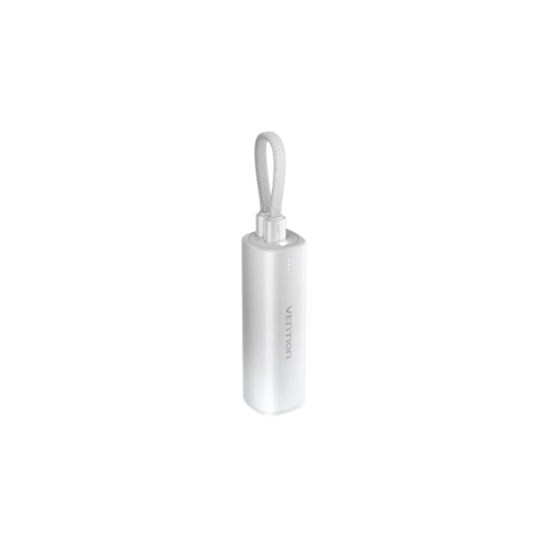 Power Bank Vention 5000mAh(USB-C + Lightning) 20W Серо-белый, шт.