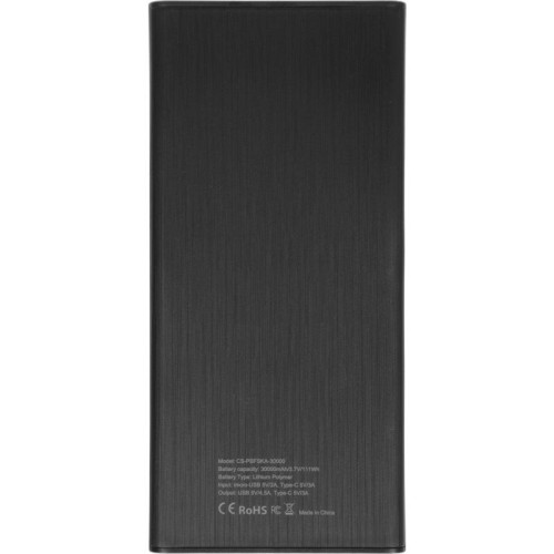 Мобильный аккумулятор Cactus CS-PBFSKA-30000 30000mAh 22.5W 4.5A USB-A/USB-C черный