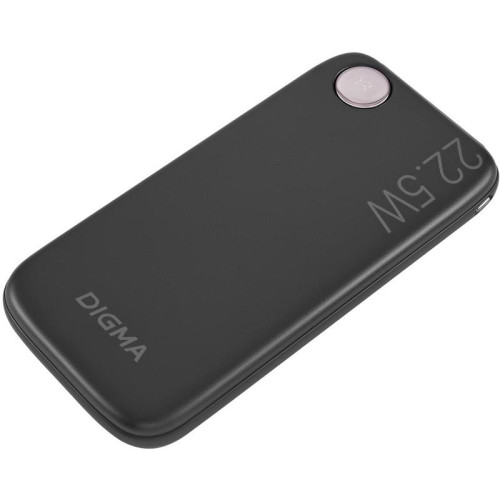 Мобильный аккумулятор Digma DGPF10B 10000mAh QC3.0/PD3.0 22.5W 3A USB-A/USB-C черный (DGPF10B22PBK)
