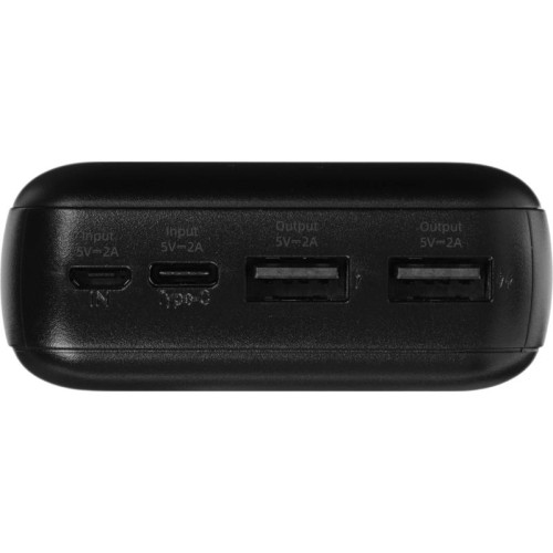 Мобильный аккумулятор Hoco J123A Element 20000mAh 2A 2xUSB-A черный