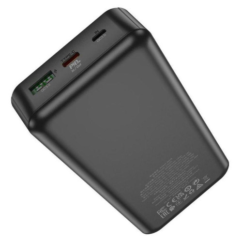 Мобильный аккумулятор Hoco J102A Cool figure 20000mAh QC/PD 20W 5A USB-A/USB-C черный (J102A COOL FIGURE BLACK)