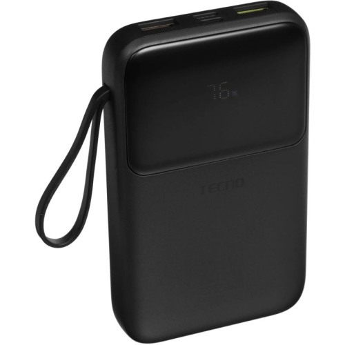 Внешний аккумулятор Tecno Pocket S101Q 10000mAh QC3.0/PD3.0 22.5W 2.4A 2xUSB-A/USB-C черный