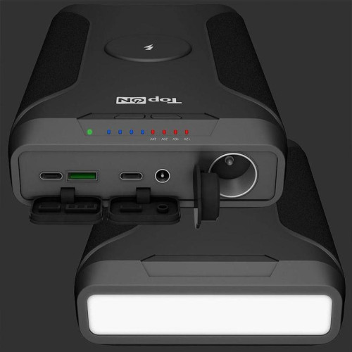 Мобильный аккумулятор TopON TOP-X73 72000mAh QC3.0/PD3.0/Qi 180W 5A USB-A/2xUSB-C беспров.зар. черный (103073)