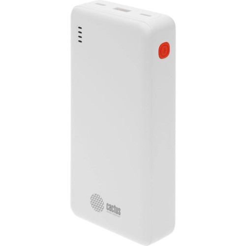 Мобильный аккумулятор Cactus CS-PBFSEA-20000 20000mAh 22.5W 4.5A USB-A/2xUSB-C белый