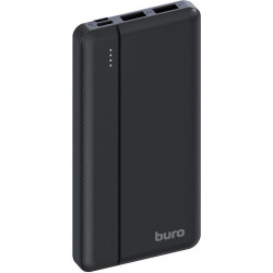Мобильный аккумулятор Buro BP10A 10000mAh 10W 2A 2xUSB-A/USB-C черный (BP10A10PBK)