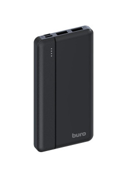 Мобильный аккумулятор Buro BP10A 10000mAh 10W 2A 2xUSB-A/USB-C черный (BP10A10PBK)