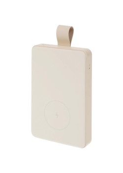 Мобильный аккумулятор Xiaomi BHR9074GL 6000mAh Qi 15W 2.4A USB-C беспров.зар. бежевый