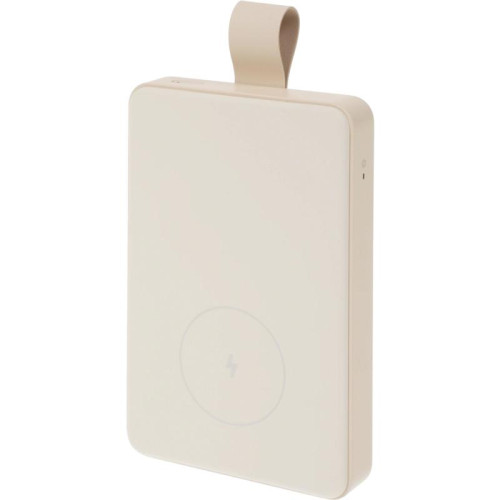 Мобильный аккумулятор Xiaomi BHR9074GL 6000mAh Qi 15W 2.4A USB-C беспров.зар. бежевый