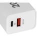 Сетевое зар./устр. Digma DGW2D 20W 3A+1A (PD+QC) USB-C/USB-A универсальное белый (DGW2D0F110WH) Сетевое зар./устр. Digma DGW2D 20W 3A+1A (PD+QC) USB-C/USB-A универсальное белый (DGW2D0F110WH)