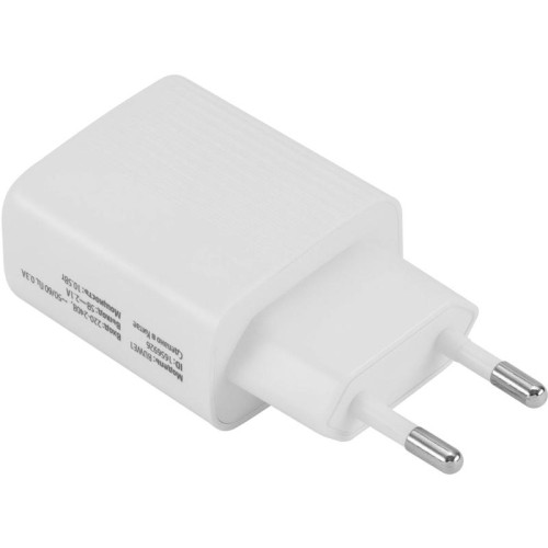Сетевое зар./устр. Buro BUWE1 10.5W 2.1A 2xUSB универсальное белый (BUWE10S200WH)