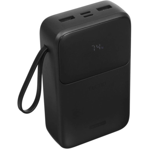 Внешний аккумулятор Tecno Pocket S201 20000mAh 2.4A 2xUSB-A/USB-C черный