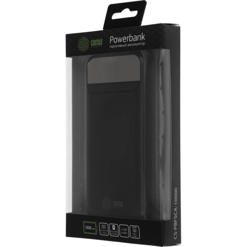 Мобильный аккумулятор Cactus CS-PBFSCA-10000 10000mAh 22.5W 4.5A 2xUSB-A/USB-C серый