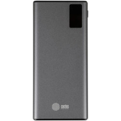 Мобильный аккумулятор Cactus CS-PBFSLT-10000 10000mAh 3A 2xUSB-A/USB-C серый