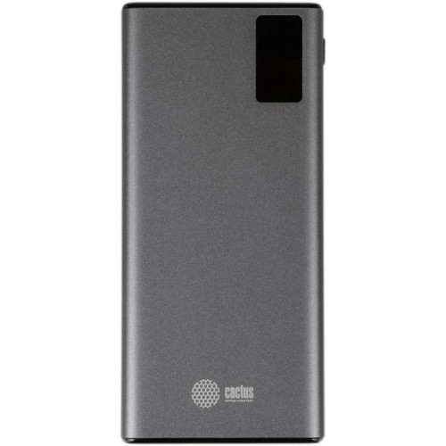 Мобильный аккумулятор Cactus CS-PBFSLT-10000 10000mAh 3A 2xUSB-A/USB-C серый