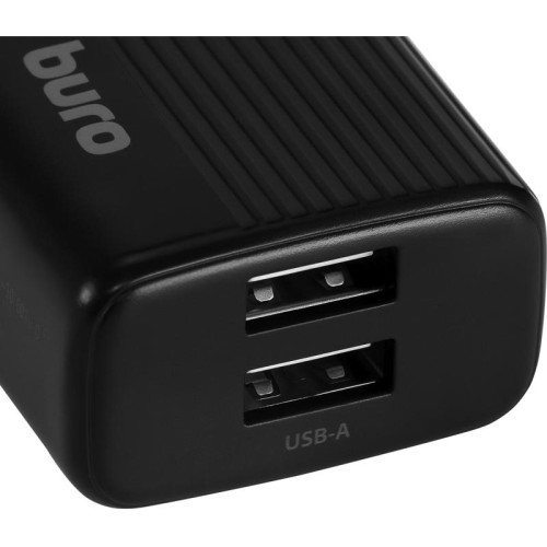 Сетевое зар./устр. Buro BUWE1 10.5W 2.1A 2xUSB универсальное черный (BUWE10S200BK)