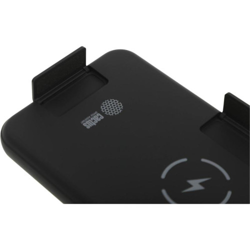 Мобильный аккумулятор Cactus CS-PBFSQT-10000 10000mAh QC/PD 18W 3A USB-A/USB-C беспров.зар. черный