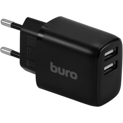Сетевое зар./устр. Buro BUWH1 15.5W 3.1A 2xUSB универсальное черный (BUWH15S200BK)