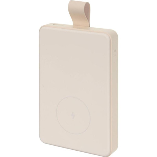 Мобильный аккумулятор Xiaomi BHR9074GL 6000mAh Qi 15W 2.4A USB-C беспров.зар. бежевый