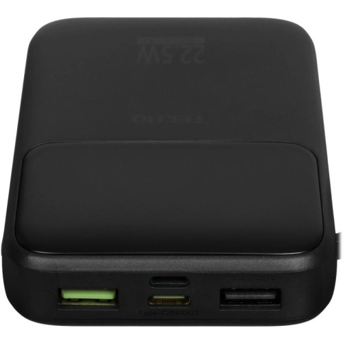 Внешний аккумулятор Tecno Pocket S101Q 10000mAh QC3.0/PD3.0 22.5W 2.4A 2xUSB-A/USB-C черный