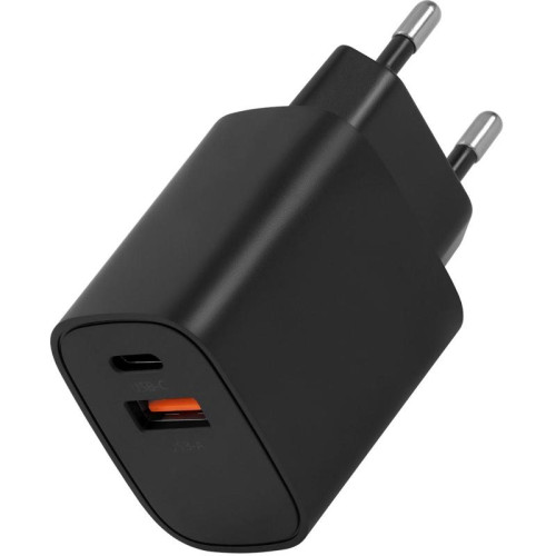 Сетевое зар./устр. Buro BUWD1 20W 3A (PD+QC) USB-C/USB-A универсальное черный (BUWD18P110BK)