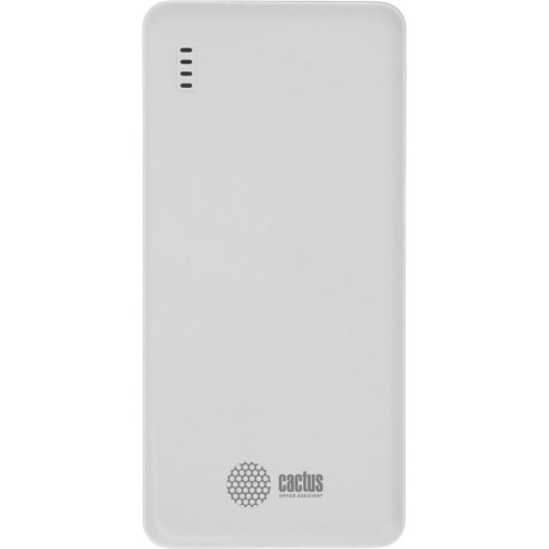 Мобильный аккумулятор Cactus CS-PBFSBA-10000 10000mAh 22.5W 4.5A USB-A/2xUSB-C белый